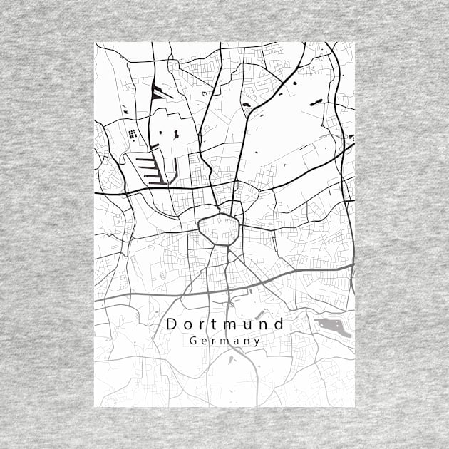 Dortmund Germany City Map by Robin-Niemczyk